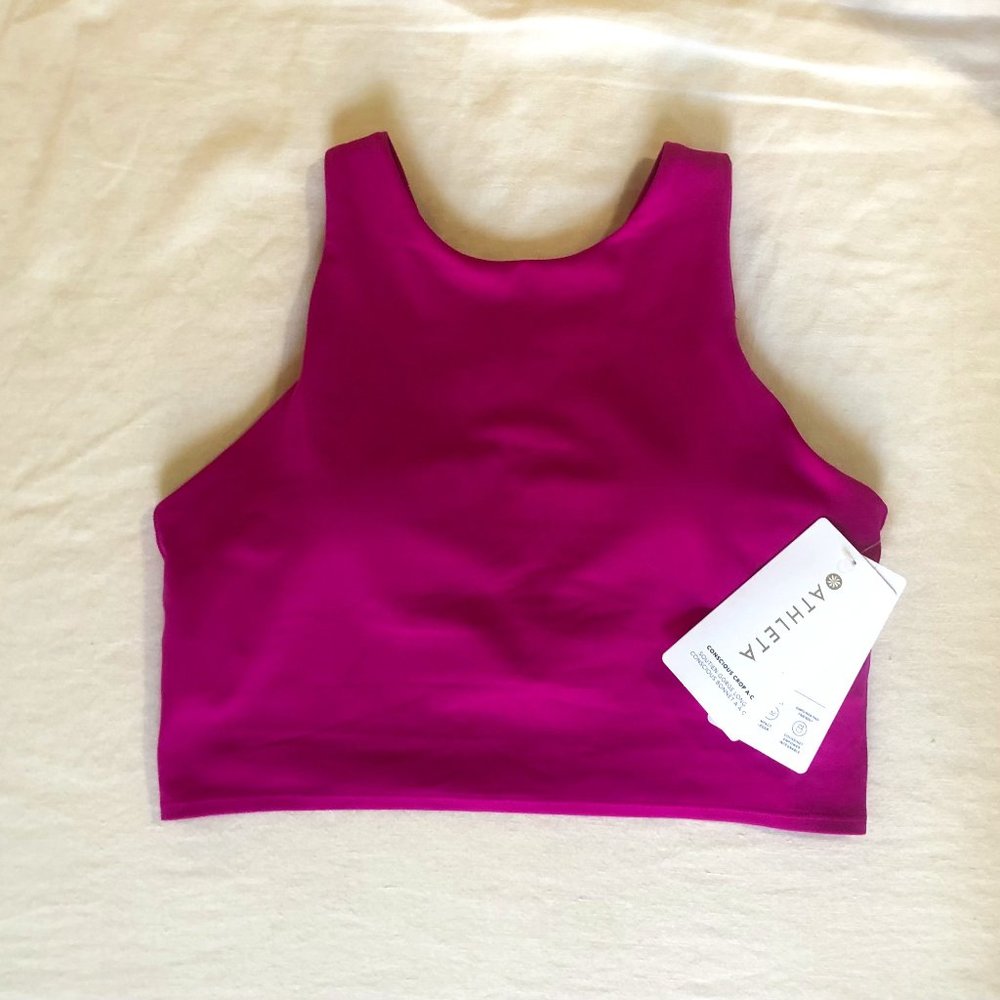 NWT Athleta Conscious Crop Sports Bra, Size M